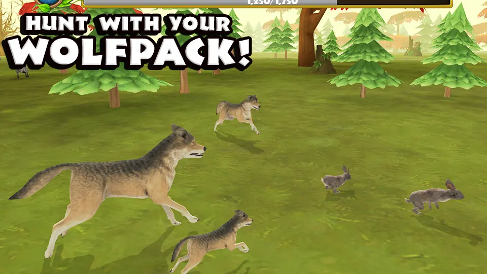 Wildlife Simulator: Wolf gameplay screenshot