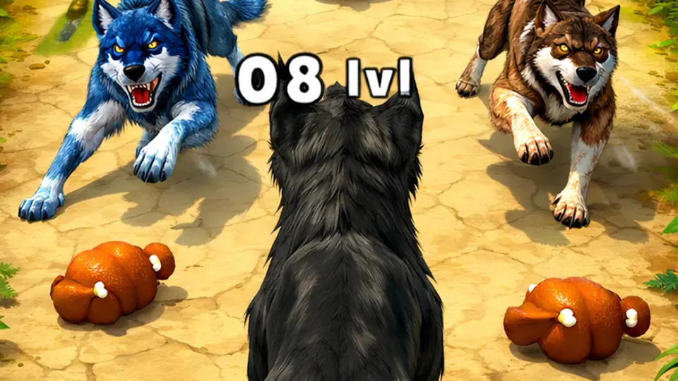 Wolf Run Evolution Game gameplay screenshot